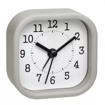 TFA Dostmann 60.1035.10 Quartz Alarm Clock Pastel Grey