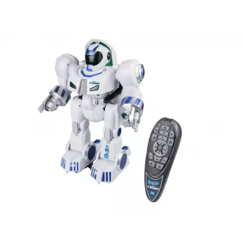 Revell Control T-Giant RC robot - 2,4 GHz, habkorong-lövő, LED-effektek, fehér/szürke/narancssárga 24700