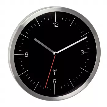 TFA Dostmann rádióvezérlésű falióra 245 mm nemesacél, kúszó másodpercmutatóval 60.3544.01