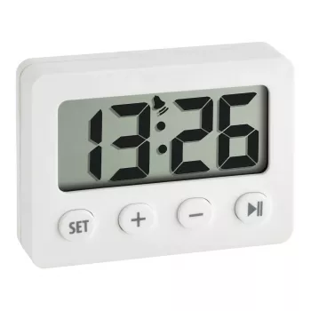 TFA Dostmann 60.2014.02 digitális ébresztőóra időzítővel és stopperrel, fekete
