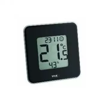 TFA Dostmann 30.5021.01 Style digitális thermo-higrométer fekete (30.010.425)