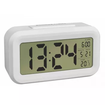 TFA Dostmann 60.2018.02 digitális ébresztőóra fehér