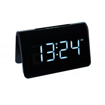 TFA Dostmann 60.2543.02 Digital Alarm Clock, Black