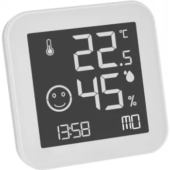 TFA Dostmann BLACK & WHITE analóg thermo-higrométer, fehér (30.5054.02)