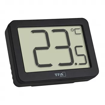 TFA Dostmann digitális hőmérő külső érzékelővel, fekete (30.1065.01)