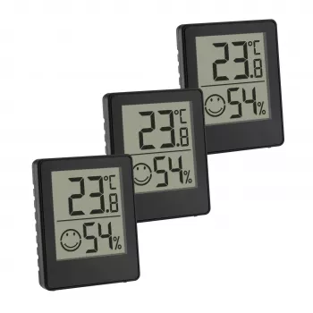 TFA Dostmann digitális thermo-higrométer fekete (30.5039.01.03)