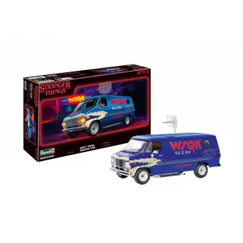 Revell 07732 Squawk Van: Stranger Things, makett építőkészlet 1:25, 75 alkatrész