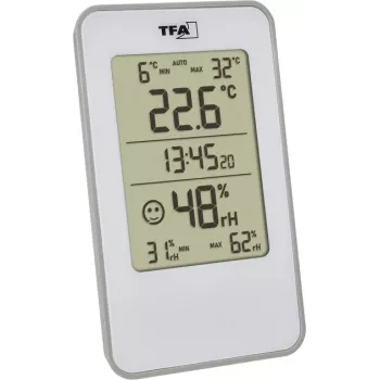 TFA Dostmann 30.5057.02 digitális thermo-higrométer beltéri fehér