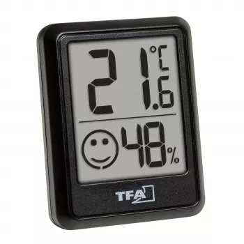 TFA Dostmann digitális thermo-higrométer fekete 30.5060.01.03