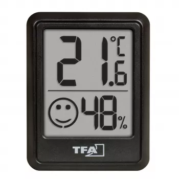 TFA Dostmann digitális thermo-higrométer fekete 30.5060.01.03