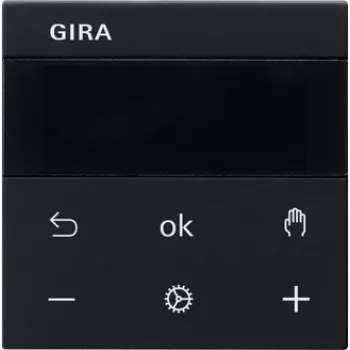Gira RTR BT System Black Room Temperature Controller 5394005