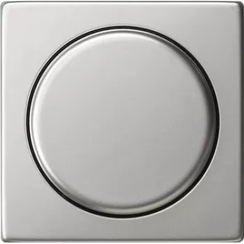 Gira System 55 fedőlap forgatógombbal dimmerhez és potenciométerhez, nemesacél 0650600