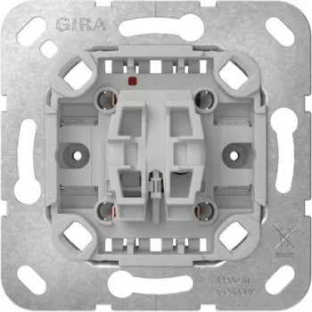 GIRA 383600 nyomógomb-betét, 1-pólusú váltó, 10 AX, 250 V AC, süllyesztett