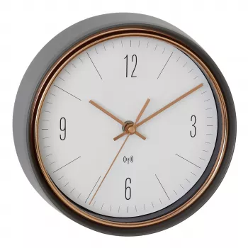 TFA Dostmann 60.3547.10 rádióvezérlésű falióra 22,3 cm szürke réz