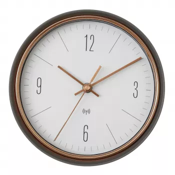 TFA Dostmann 60.3547.10 rádióvezérlésű falióra 22,3 cm szürke réz