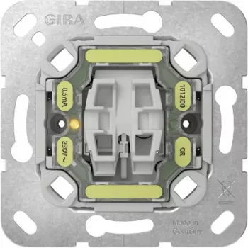 GIRA 384200 nyomógomb-ki betét, 2-pólusú, NO, 250 V AC, 10 A, süllyesztett