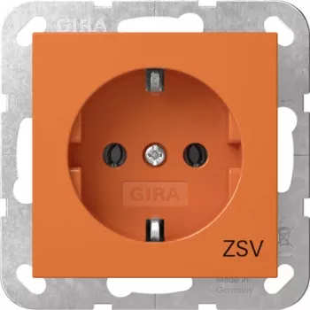 Gira 4188109 SCHUKO ZSV dugalj System 55 narancssárga