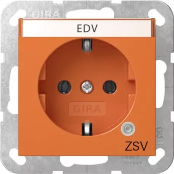 Gira 4452109 SCHUKO aljzat ellenőrző LED-del és billenőfedéllel, tisztafehér fényes