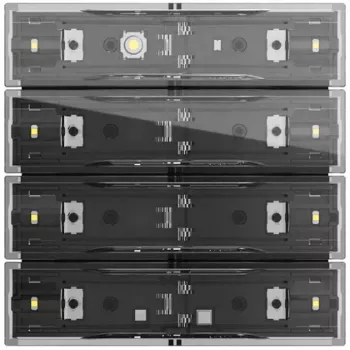 Gira Tastsens.4.70 Komfort 4f OneKNX 534400 KNX érintőpanel 4 kapacitív gombbal és színes kijelzővel