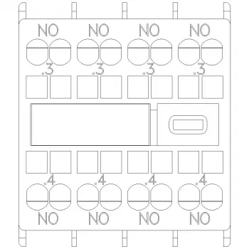 Siemens SIRIUS segédkapcsoló-blokk 4 záró (3RH2911-2FA40)