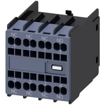 Siemens SIRIUS segédérintkező-blokk 1NO+3NC, előlapi szerelés, csavaros kapcsok, 3RH2911-2HA13