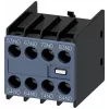 Siemens 3RH2911-1XA40-0MA0 segédkapcsoló-blokk, 4 NO, csavaros csatlakozás, oldalsó szerelés SIRIUS 3RH2/3RT2-höz