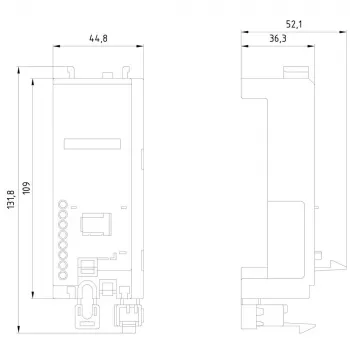 Siemens SIRIUS összekötő modul 3RV2 teljesítménykapcsolókhoz és 3RT2 mágneskapcsolókhoz, S00/S0, 3RV2917-7AA00