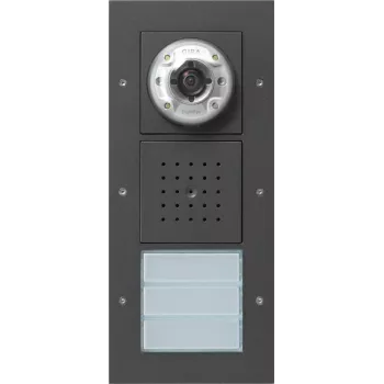 Gira videós kaputelefon kültéri egység 3 egységes, antracit 127067