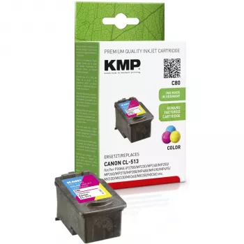 KMP C80 tri-color tintapatron (cián, bíbor, sárga) - 13 ml - kompatibilis Canon PIXMA MP230, MP252, MP258, MP272, MP280, MP282, MP495, MP499, MX360, MX410, MX420 1512.4530