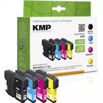 KMP MULTIPACK B78V kompatibilis tintapatron-multipack - fekete, cián, bíbor, sárga - Brother DCP-6690CW, MFC-5890CN, MFC-5895CW, MFC-6490CW, MFC-6890CDW