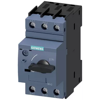 SIEMENS SIRIUS 3RV2 motorvédő kapcsoló 1,1-1,6A 3 pólusú S00 csavaros kapcsok 3RV20211AA10