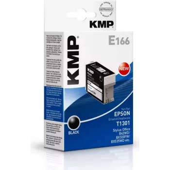 KMP E166 fekete kompatibilis tintapatron Epson Stylus Office & WorkForce nyomtatóhoz (25 ml, High Yield, T1301 helyett) 1618.4001