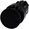 Siemens SIRIUS ACT 3SU1000-1AD10-0AA0 gombos nyomógomb előlap, műanyag, fekete