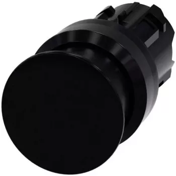 Siemens SIRIUS ACT 3SU1000-1AD10-0AA0 gombos nyomógomb előlap, műanyag, fekete