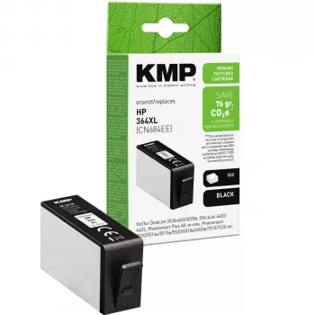 KMP kompatibilis fekete tintapatron HP 364XL (CN684EE) – nagy kapacitás 1712,4001