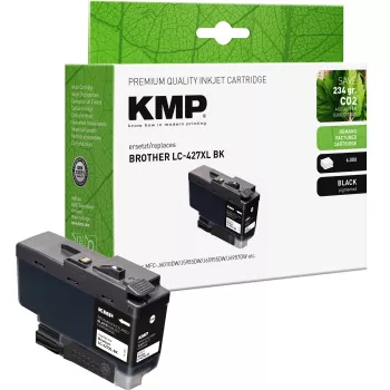 KMP kompatibilis fekete tintapatron Brother LC427XLBK (extra nagy kapacitás, 6000 oldal) helyettesítésére 1551,4001