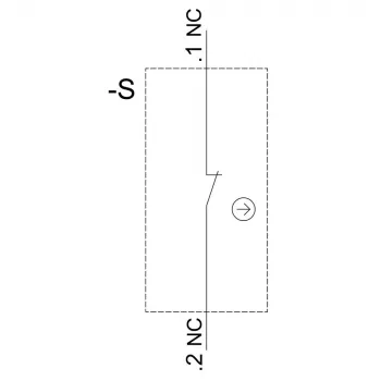 Siemens SIRIUS ACT érintkezőmodul 3SU1400-1AA10-1MA0, 1 NO + 1 NC, csavaros csatlakozó, 500 V AC/DC