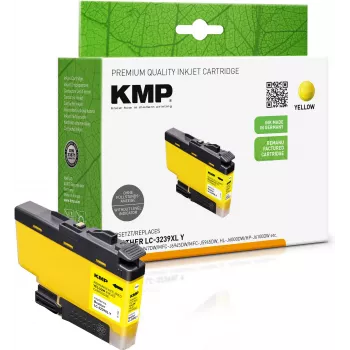 KMP sárga tintapatron kompatibilis Brother LC-3239XLY (1543,4009)