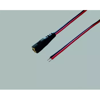 BKL Electronic 075159 kisfeszültségű csatlakozókábel DC 5,5 x 2,1 mm nyitott végre 30 cm