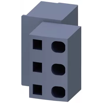 Siemens 3RV2917-5D bemeneti kapocsblokk SIRIUS 3RV2.2/3RV2.3 megszakítókhoz, 6 mm², csavaros csatlakozó, szürke