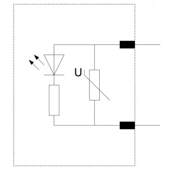 Siemens varisztor LED-del, 24-48V AC/12-24V DC, SIRIUS S00/S0 kontaktorokhoz, dugaszolható, 3RT29161JJ00