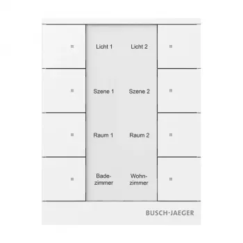 Busch-Jaeger free@home kezelőelem, alpinfehér, 2-es 2CKA006220A0886
