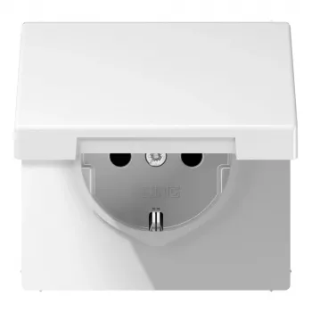 JUNG LS 1520 BFKIK SCHUKO-aljzat 16 A 250 V fokozott érintésvédelemmel, világosfehér LS1520BFKIKLWW