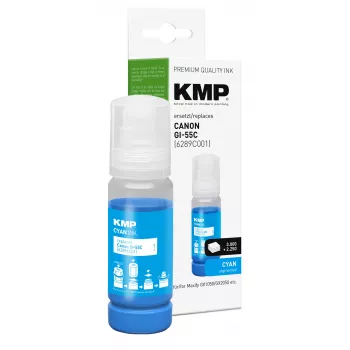 KMP utántöltő tinta cián 70 ml Canon GI-55C-hez (6289C001) 1587,5003