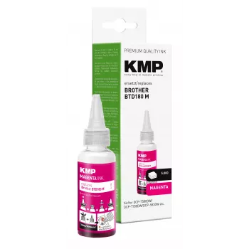 KMP utántöltő tinta Brother BTD180M-hez, bíbor, 50 ml 1555,0006