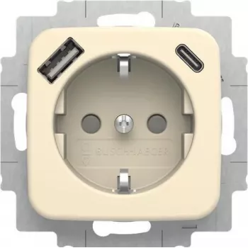 BUSCH-JAEGER SCHUKO aljzat USB-A+C-vel, 20 EUCB2USBAC-212 (2CKA002011A6295)