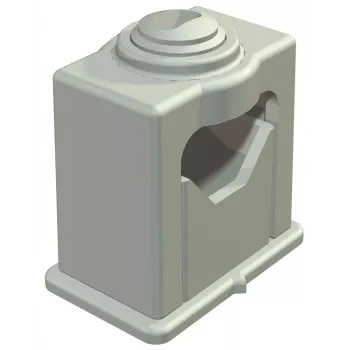 OBO Bettermann 3041 Insulating Grip Clamp 16-24mm Light Grey 2105039