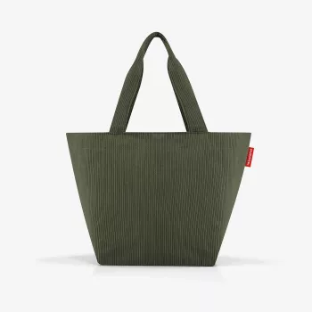 reisenthel Shopper M cord dark matcha bevásárlótáska ZS5057 - 15 liter űrtartalom