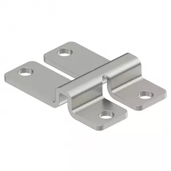OBO BETTERMANN WB fal- és padlórögzítő rácsos kábeltálcákhoz, szegecselt/csavarozott szerelés, 47x32x9 mm, elektrogalvanizált acél (6017164)