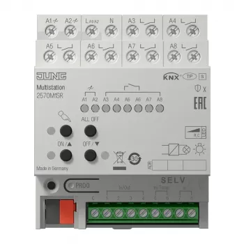 JUNG 2570M1SR KNX IP multistation, DIN-sín, 4 TE, Secure